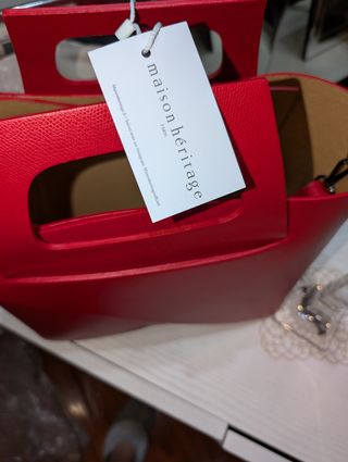 Borsa Maison Héritage Pelle Rossa