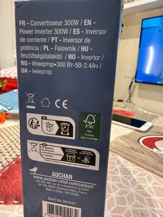 Inversor de Corriente Auchan 300W