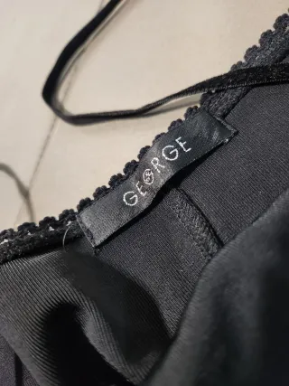 Vestido midi negro George Talla M/L