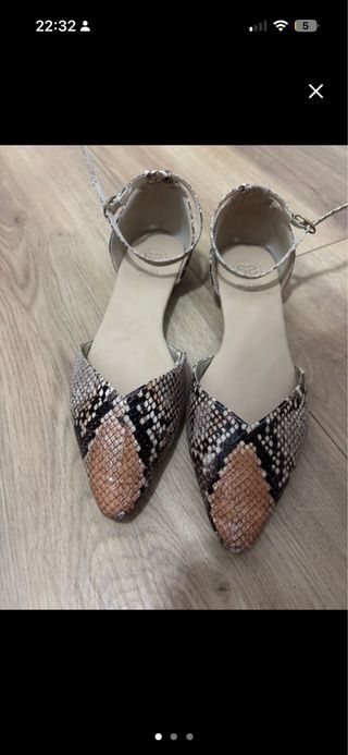 Zapatos planos Sfera estampado serpiente