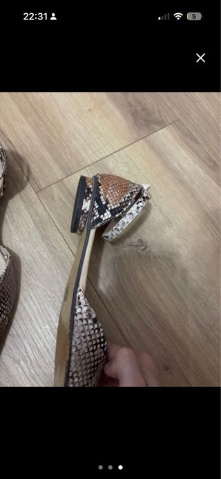 Zapatos planos Sfera estampado serpiente