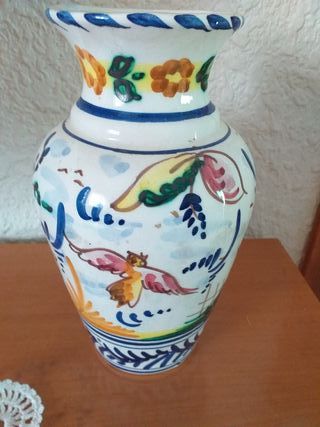 Jarrón Cerámica Vintage Sevilla Azul