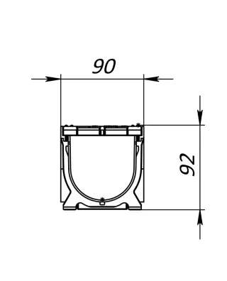 Canal de drenaje de plástico con rejilla