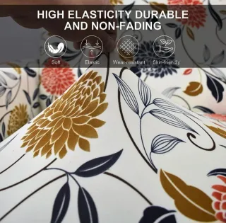 Copri poltrona fantasia floreale, elasticizzato.