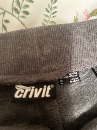 Pantalón chándal Crivit gris Talla M