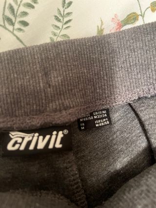 Pantalón chándal Crivit gris Talla M