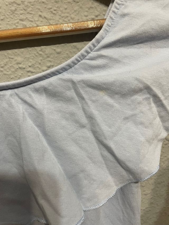 Body azul bebé con volantes