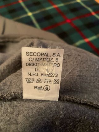 Jersey sudadera manga larga Secopal Talla L