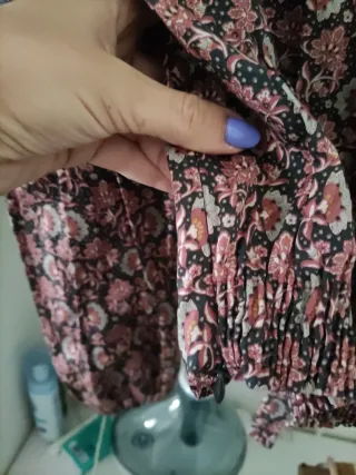 Camisa Zara satinada estampada