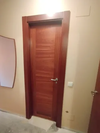 Puertas de interior de madera con cristal