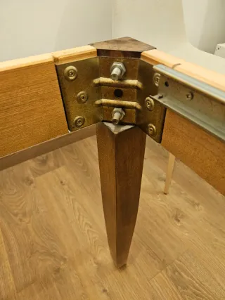 Mesa de comedor extensible madera 90x90 a 180x90