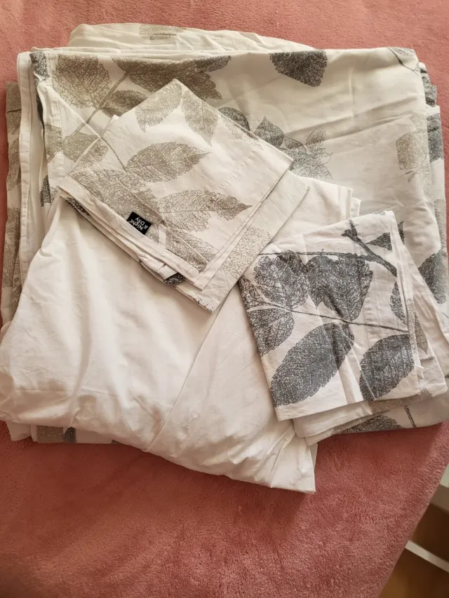 Juego de cama matrimonio hojas