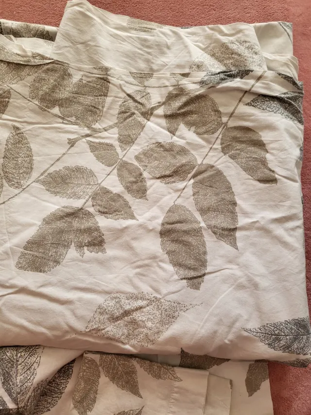 Juego de cama matrimonio hojas