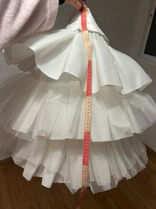 Cancán de niña blanco