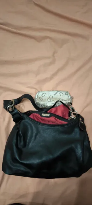 Bolso Pourchet Negro y Beige