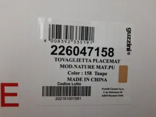 Set 6 Tovagliette Guzzini Nature Taupe