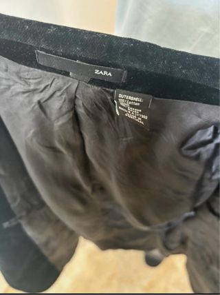 Chaqueta americana terciopelo negra