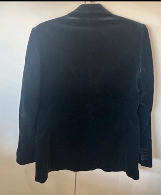 Chaqueta americana terciopelo negra