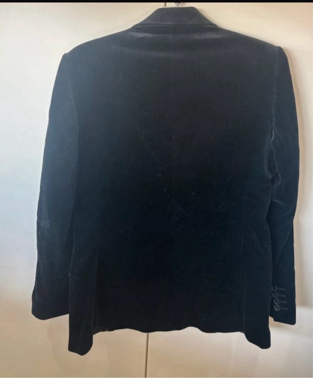 Chaqueta americana terciopelo negra