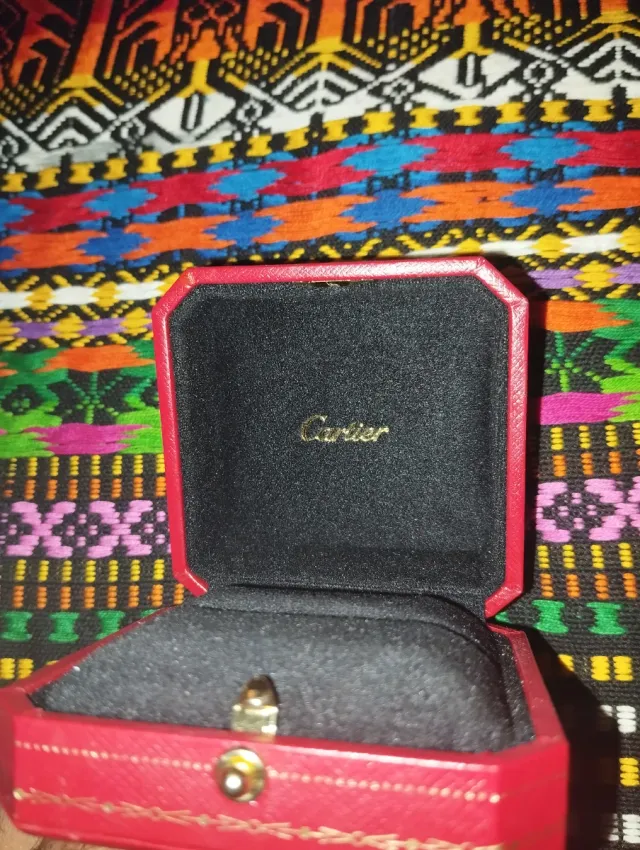 Caja de Anillos Cartier Roja