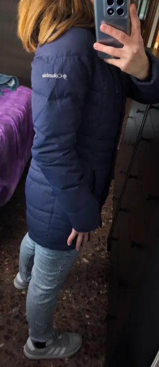 Parka Columbia Azul Mujer