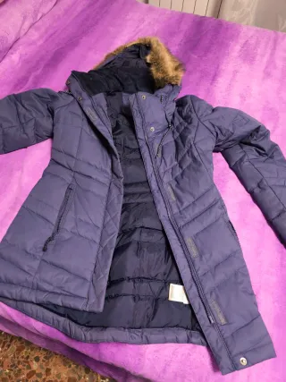 Parka Columbia Azul Mujer