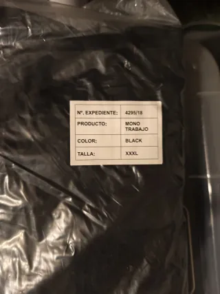 Mono de trabajo bomberos XXXL UME