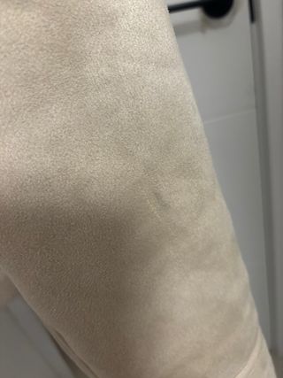 Cazadora Biker Doble Faz Ante Beige