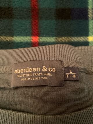 Jersey sudadera Aberdeen & Co Talla L Verde