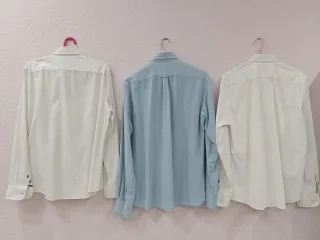 Lote 3 Camisas Hombre (Blanca, Azul)