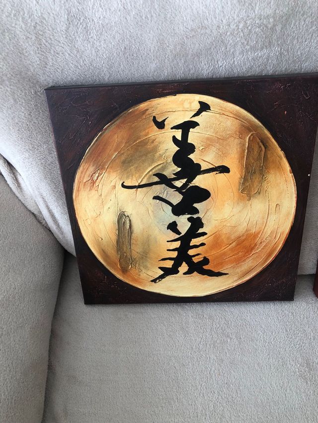 Quadri orientali dorati e marroni