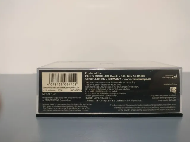 Minichamps McLaren F1 2008 Kovalainen