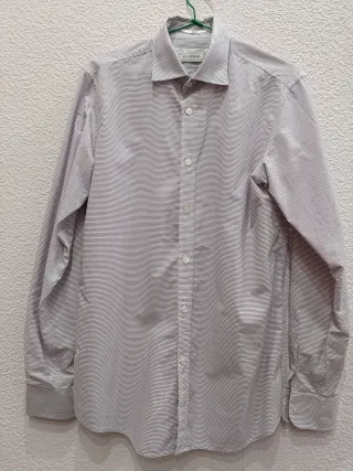 Camisa EL GANSO Rayas Finas Blanca