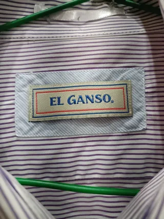 Camisa EL GANSO Rayas Finas Blanca