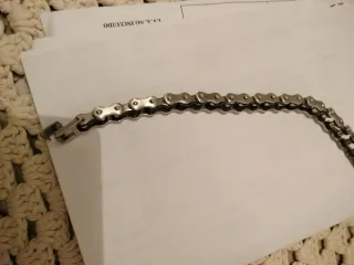 Pulsera de acero estilo cadena