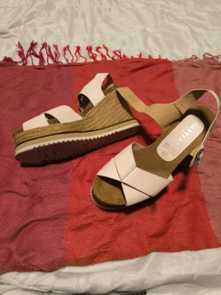 Sandalias Marypaz Blancas Talla 37