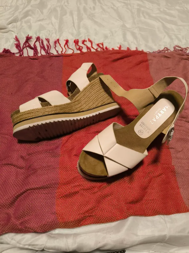 Sandalias Marypaz Blancas Talla 37