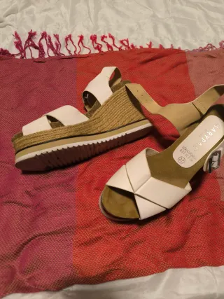 Sandalias Marypaz Blancas Talla 37