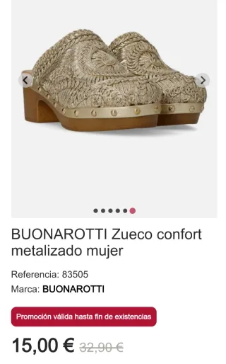 Zuecos marca CORINA & BUONAROTTI