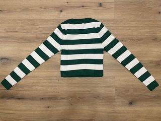 Jersey Zara rayas verde y blanco