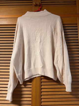 Jersey Shein rosa con cremallera