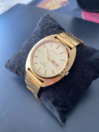 Seiko Ricoh Riquartz Gold Vintage Old Money NOS