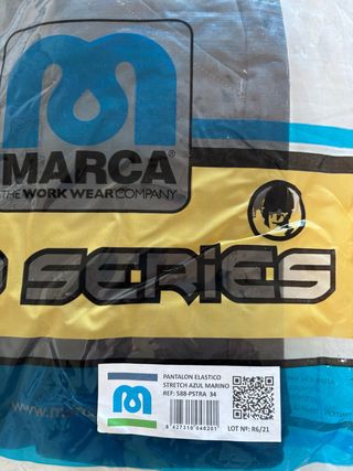 2 Pantalones Trabajo MARCA Pro Series Azul Talla S