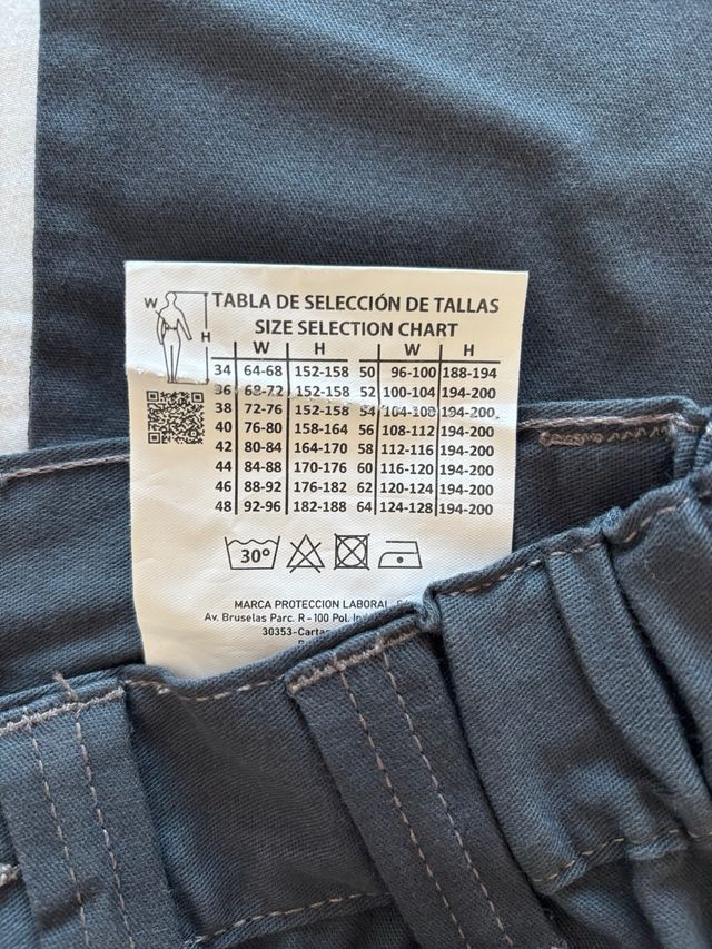 2 Pantalones Trabajo MARCA Pro Series Azul Talla S