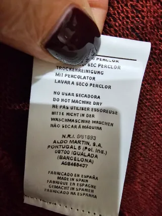 Chaqueta Aldo Martins Merino Talla 46