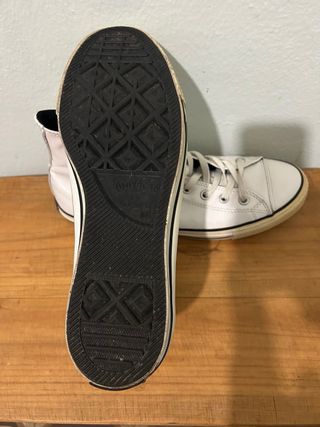 Converse All Stars Charol Blancas Talla 44.5
