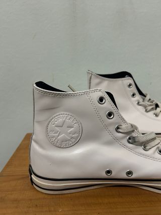 Converse All Stars Charol Blancas Talla 44.5
