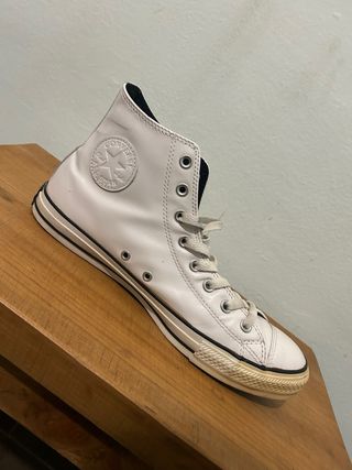 Converse All Stars Charol Blancas Talla 44.5