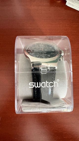Reloj Swatch Irony Cronógrafo Negro/Plata