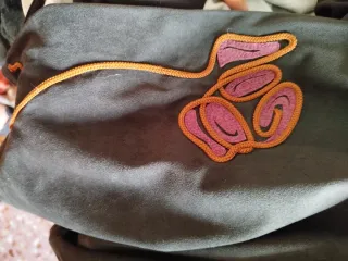 Falda larga negra talla XL